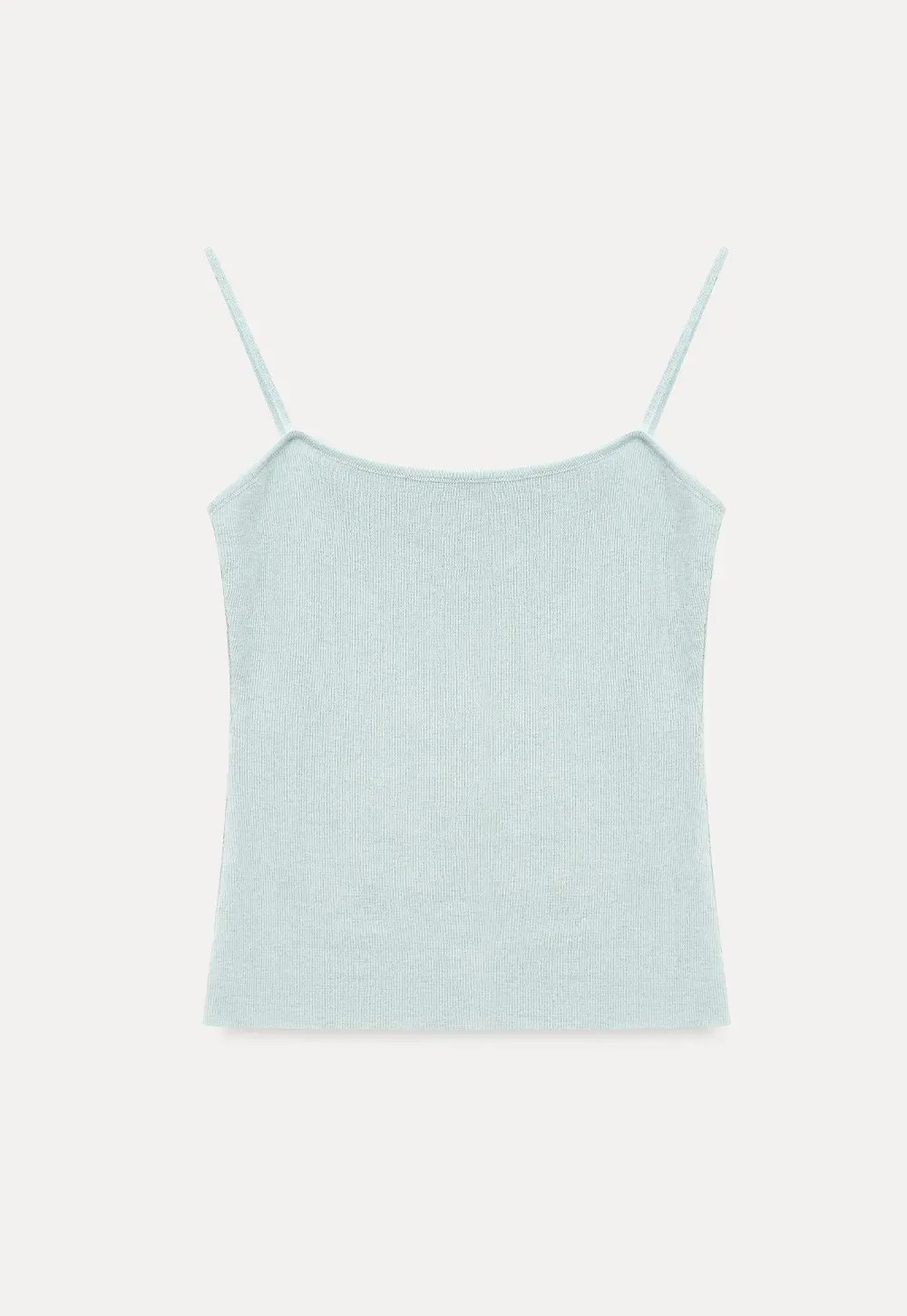 Ribbed Knit Cropped Top with Flared Short Sleeves