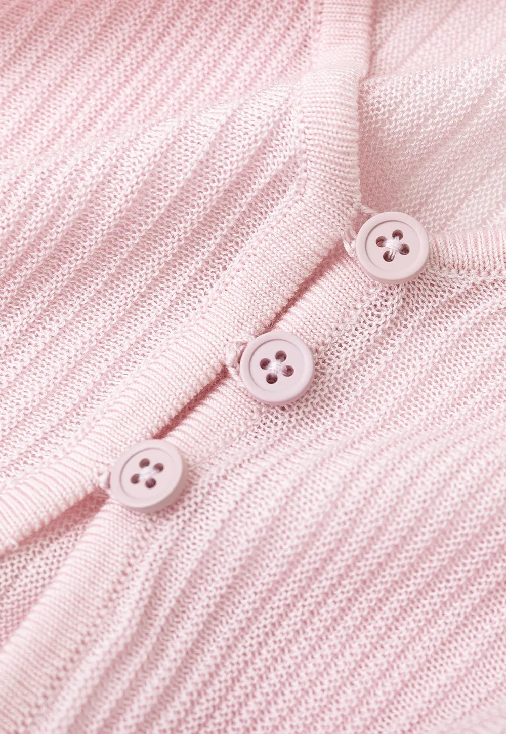 V Neck Cropped Cardigan Woolen Knit Sweater