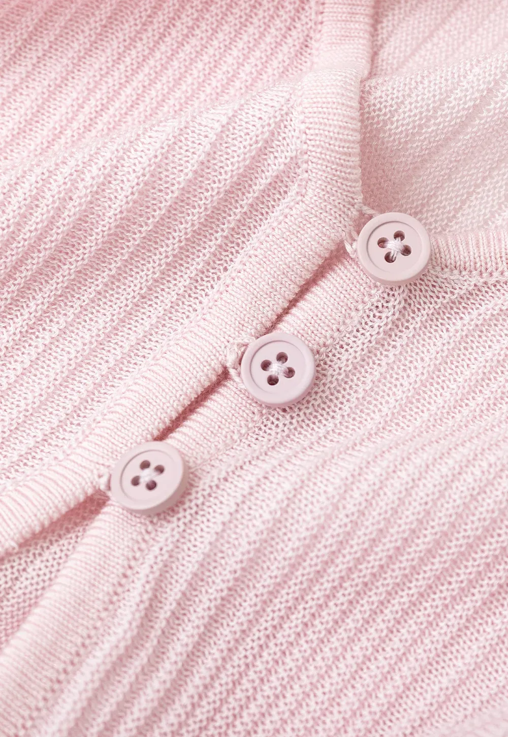V Neck Cropped Cardigan Woolen Knit Sweater