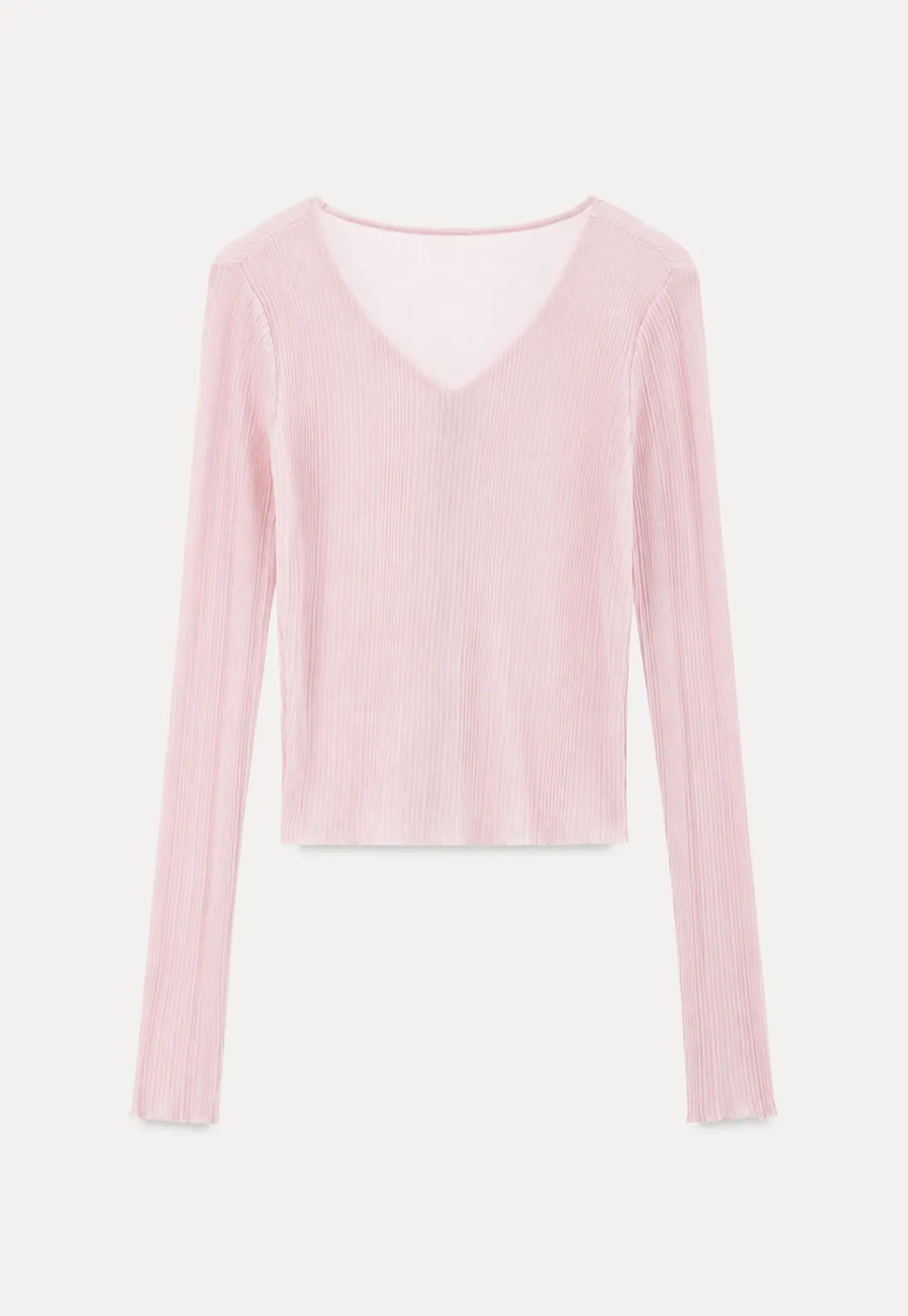 V Neck Cropped Cardigan Woolen Knit Sweater