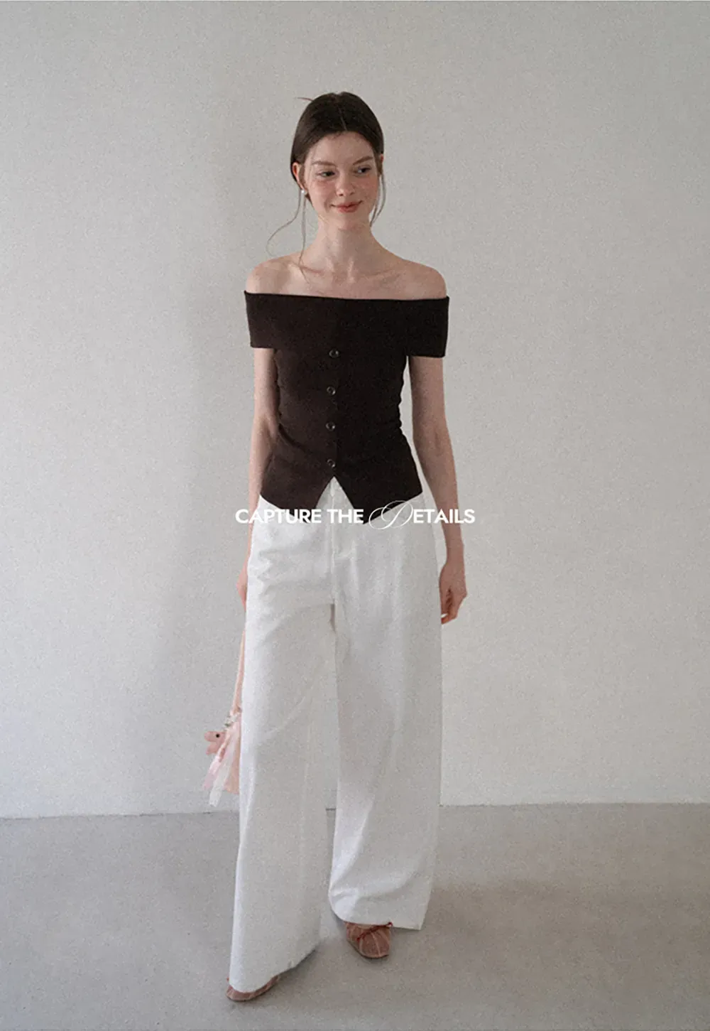 Off Shoulder Cutout Woolen Knit Sweater