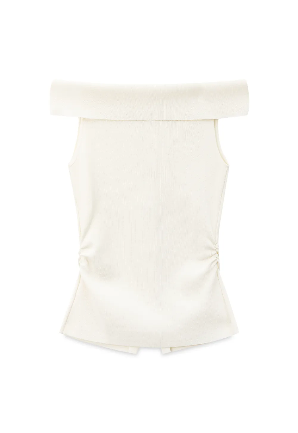 Off Shoulder Cutout Woolen Knit Sweater