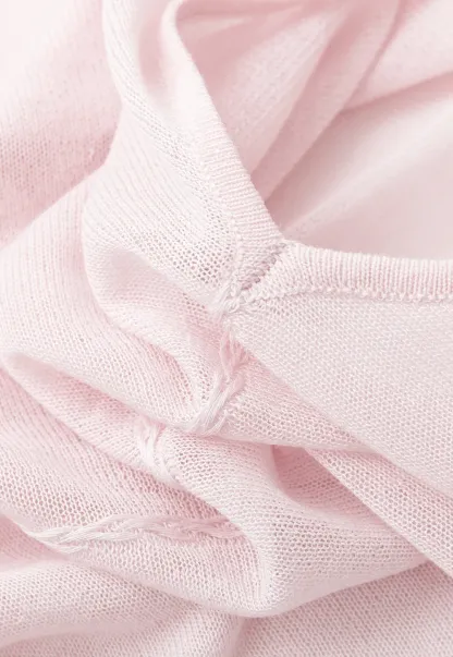 Sheer V Neck Long Sleeve Knit Sweater