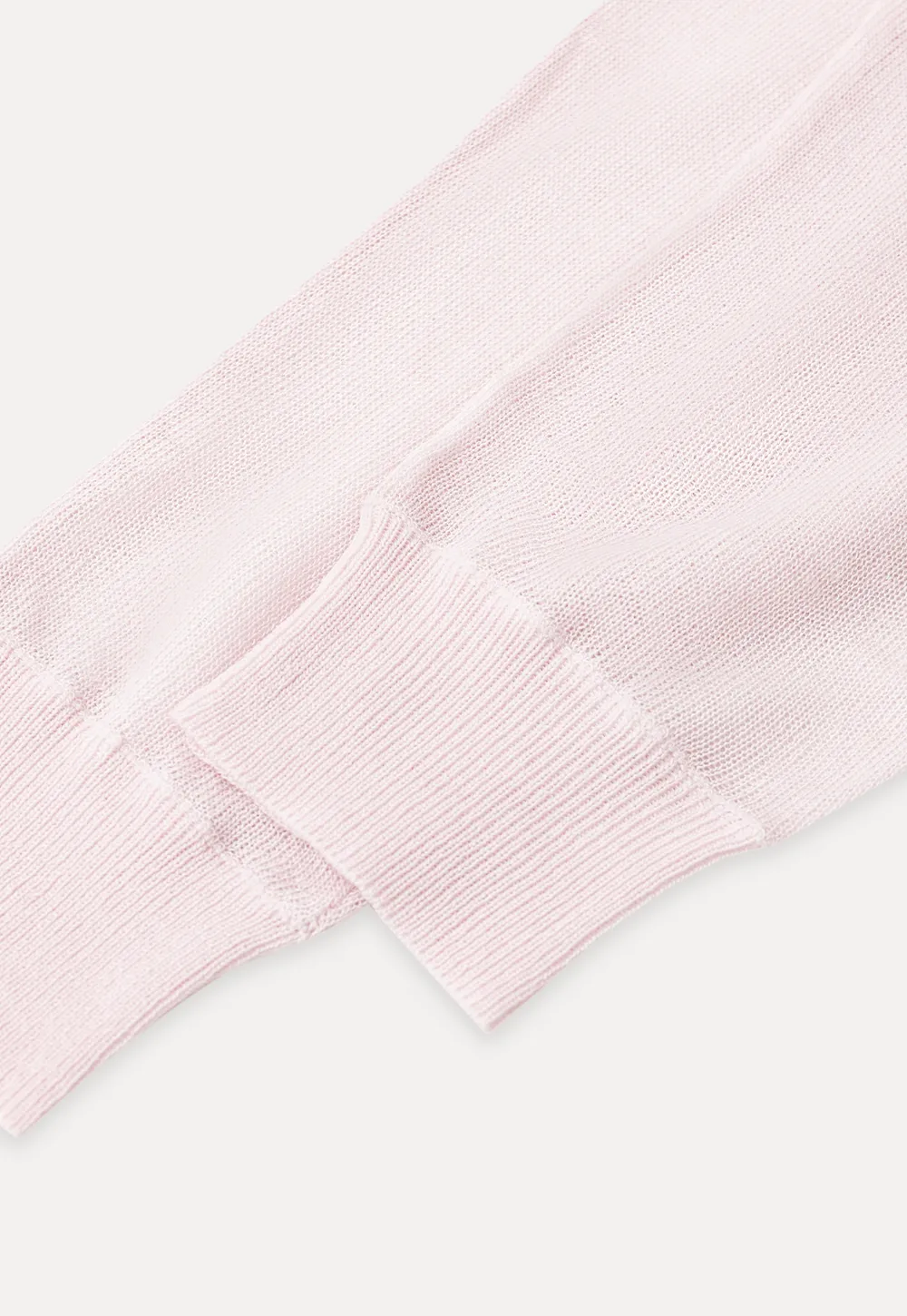 Sheer V Neck Long Sleeve Knit Sweater