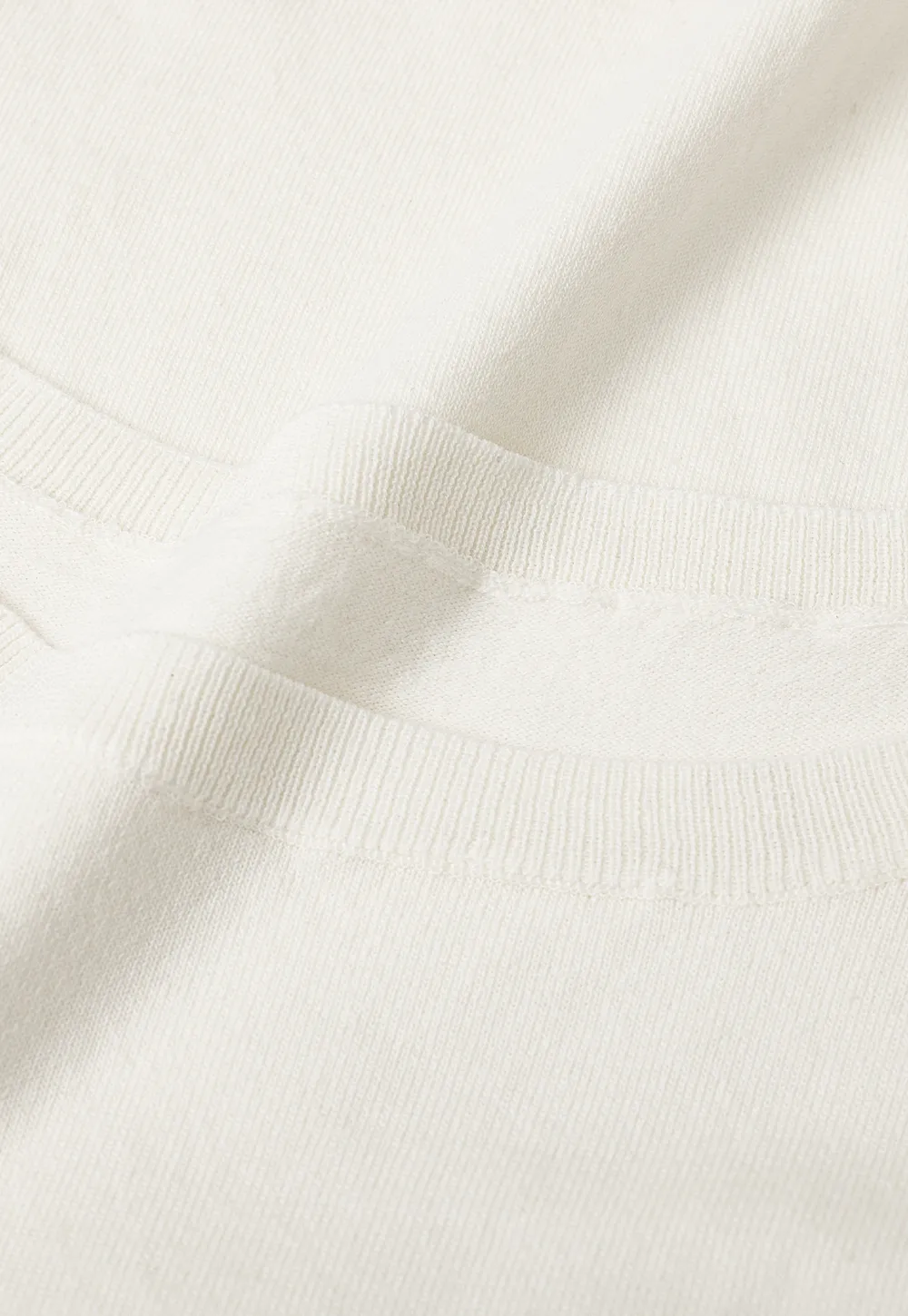 Off Shoulder Ribbed Hem Knit Sweater