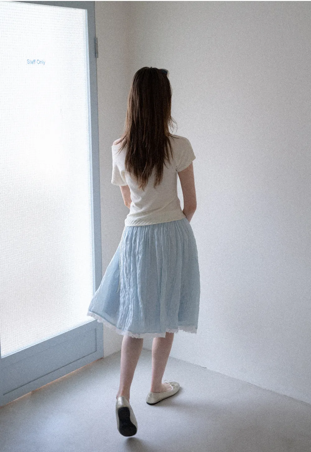 Off Shoulder Ribbed Hem Knit Sweater