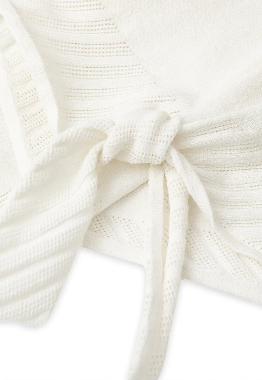 Off Shoulder Ribbed Hem Knit Sweater