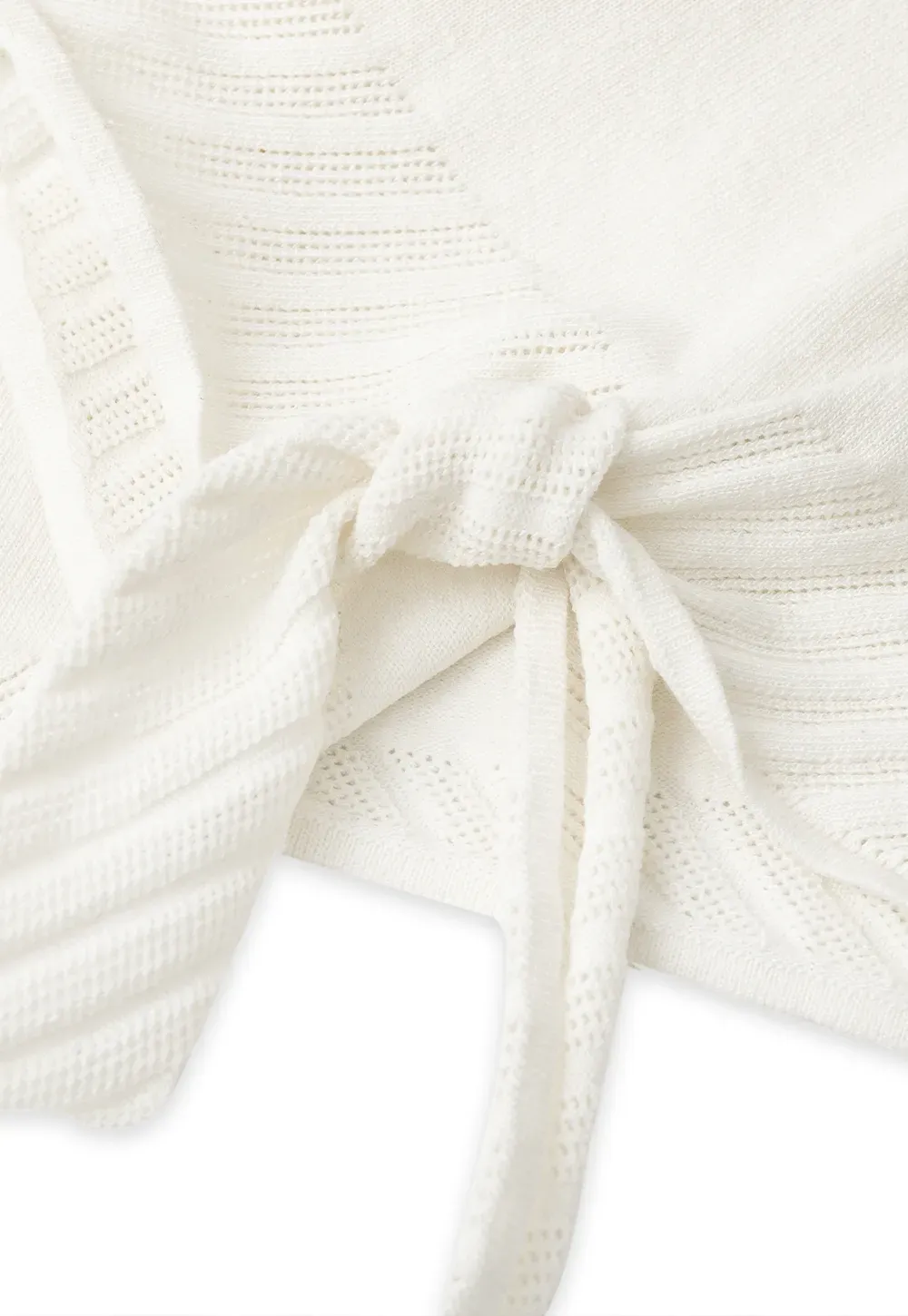 Off Shoulder Ribbed Hem Knit Sweater