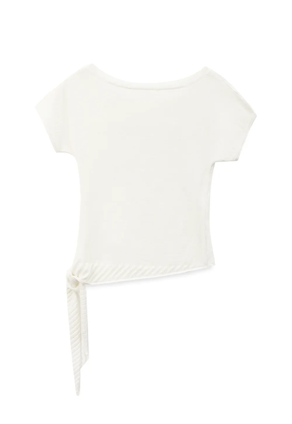 Off Shoulder Ribbed Hem Knit Sweater