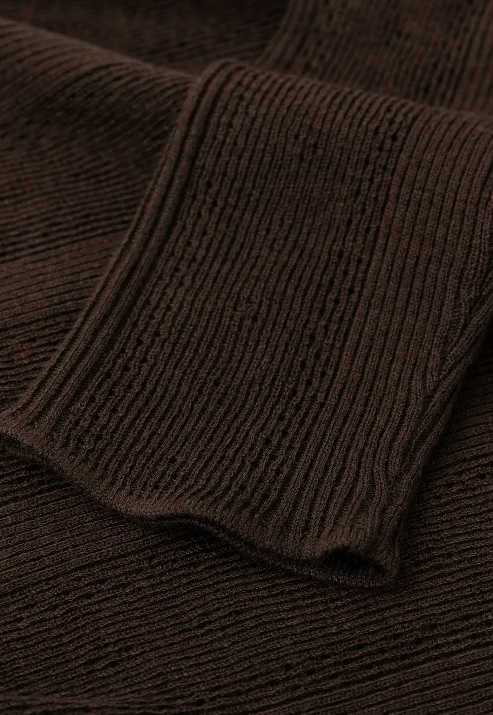 Cross Front Ribbed Knit Cardigan