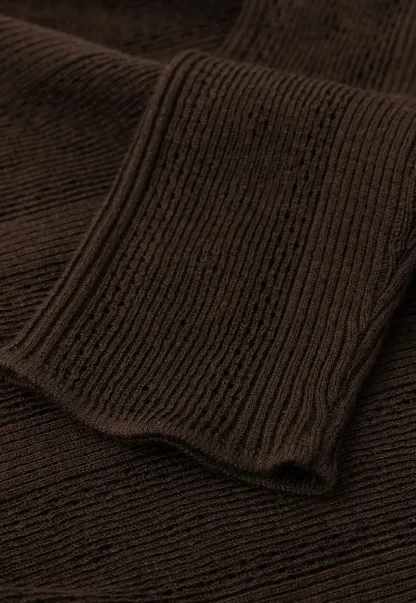 Cross Front Ribbed Knit Cardigan