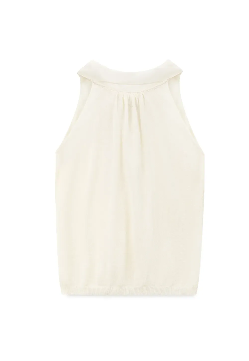Pull sans manches en maille avec nœud papillon dans le dos