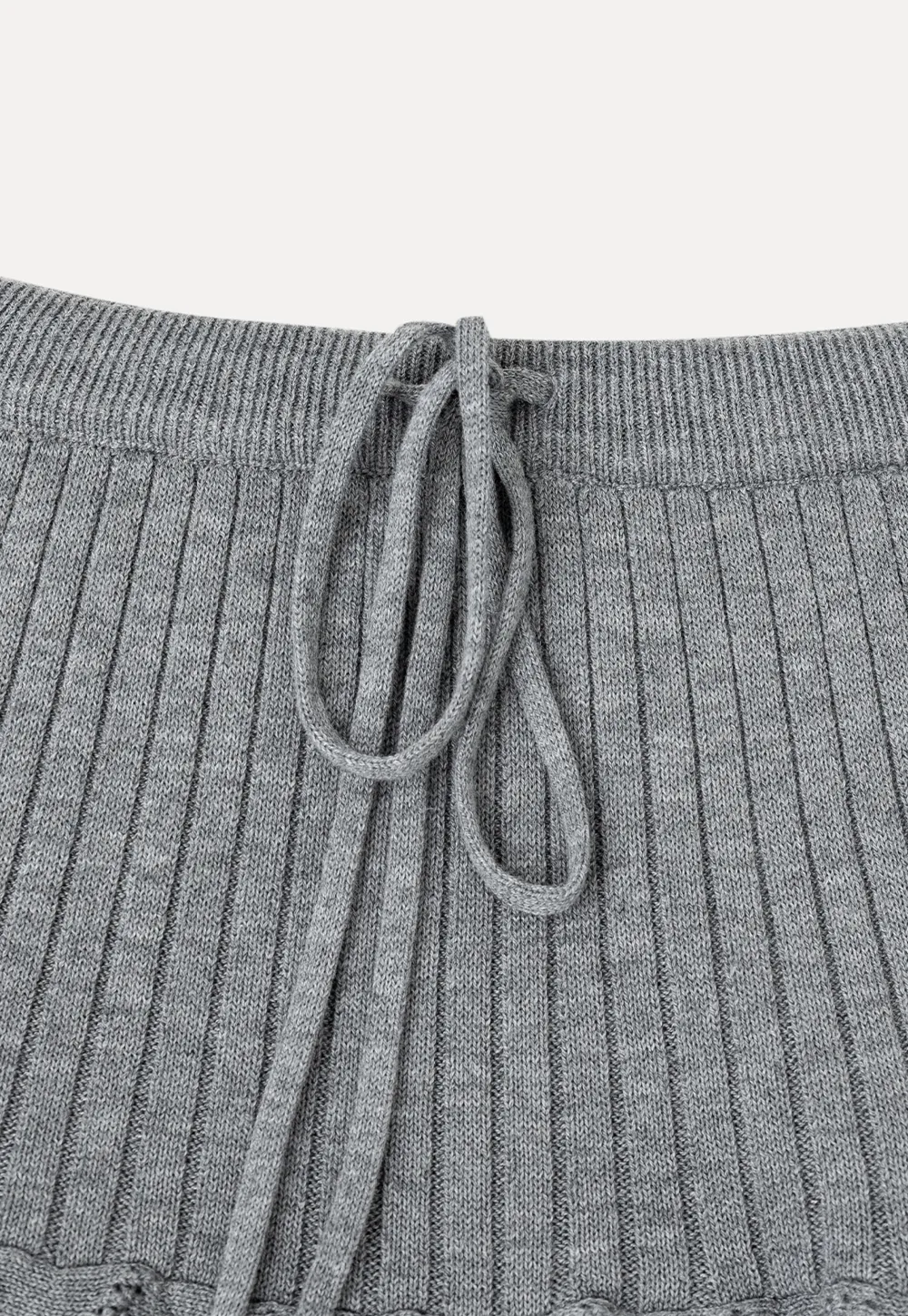Peter Pan Collar Ribbed Knit Sweater