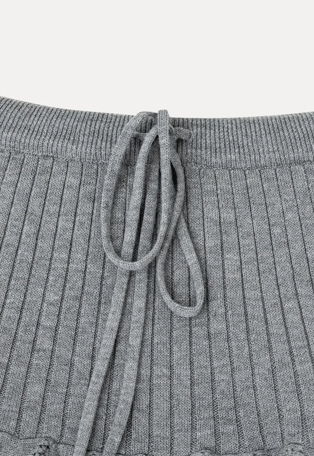 Peter Pan Collar Ribbed Knit Sweater