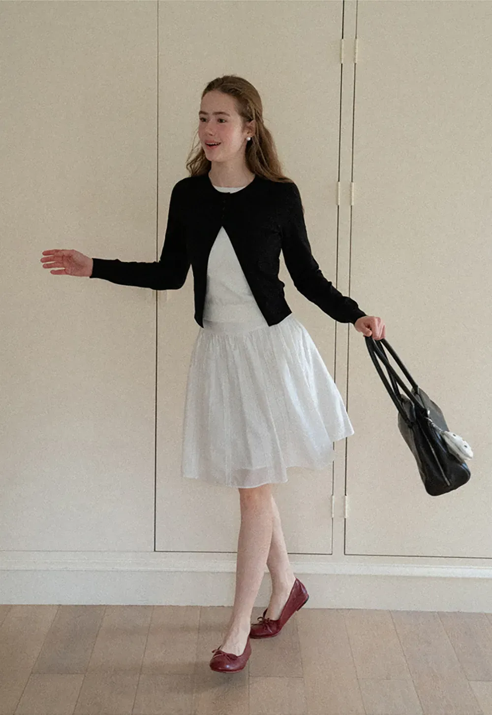 Asymmetrical Button Front Knit Cardigan