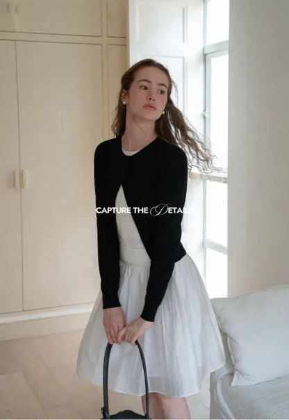 Asymmetrical Button Front Knit Cardigan