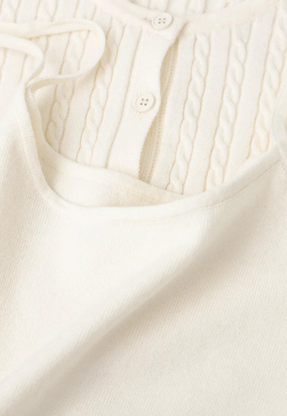 Ribbed Knit Cardigan with Button Front and V Neck