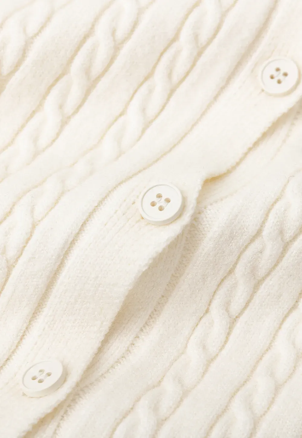 Ribbed Knit Cardigan with Button Front and V Neck