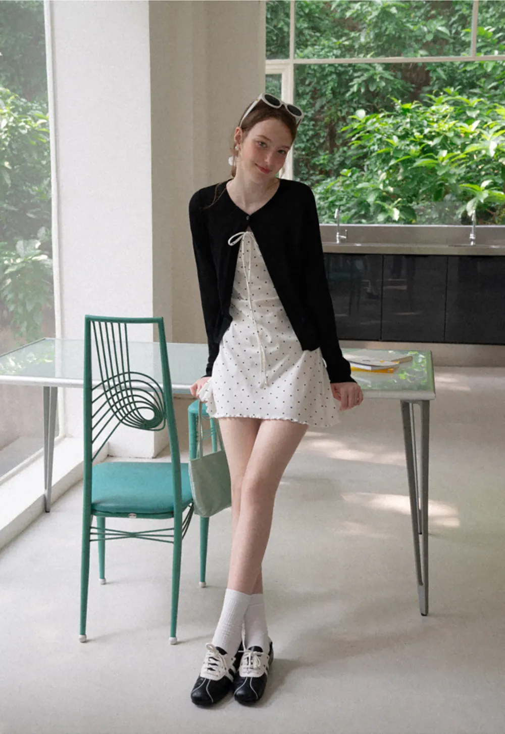 Drawstring Square Neck Long Sleeve Knit Sweater