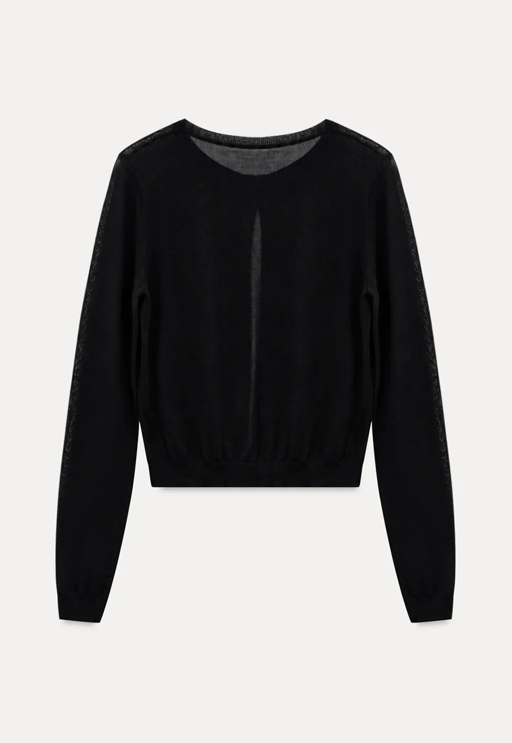 Drawstring Square Neck Long Sleeve Knit Sweater