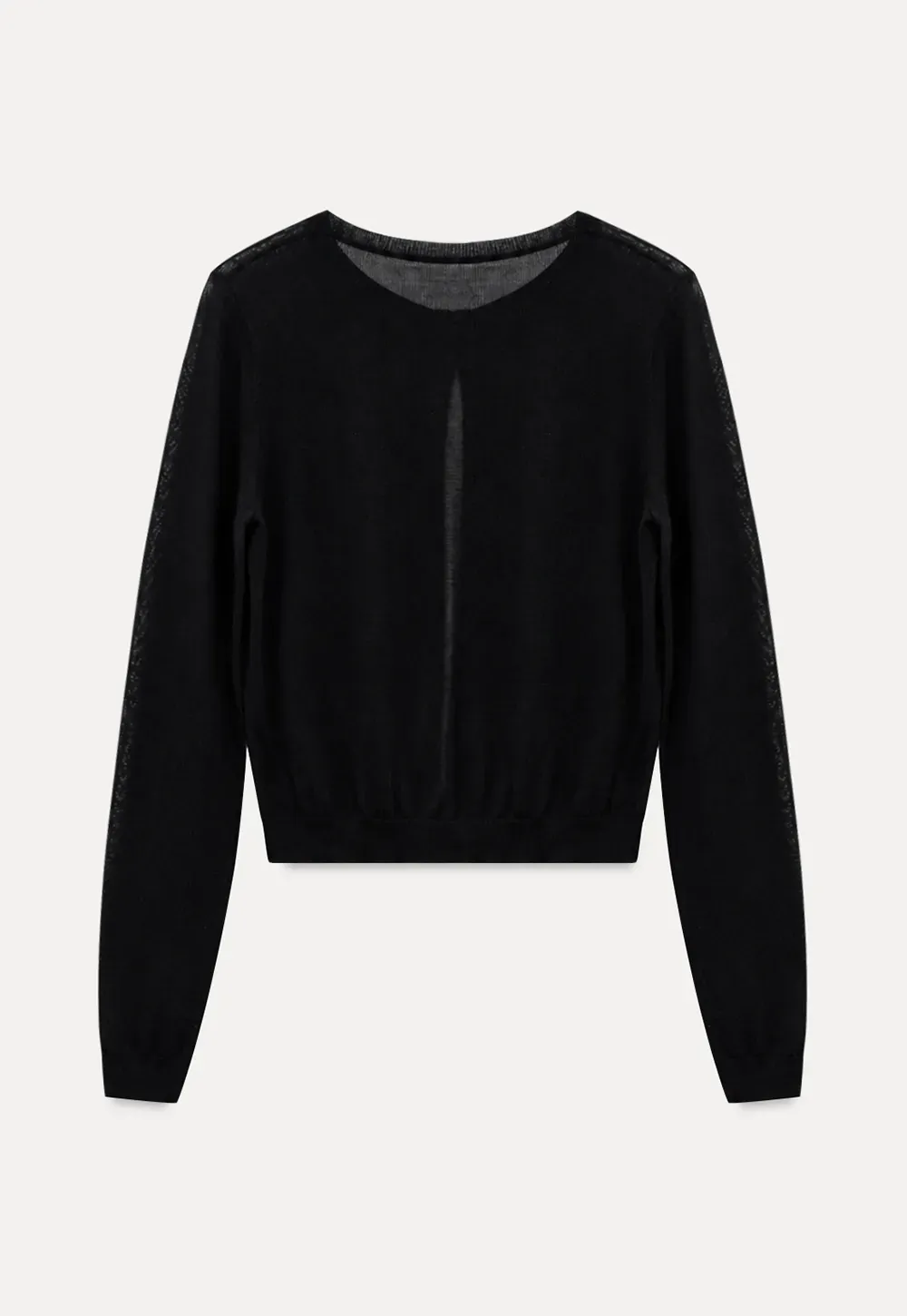 Drawstring Square Neck Long Sleeve Knit Sweater