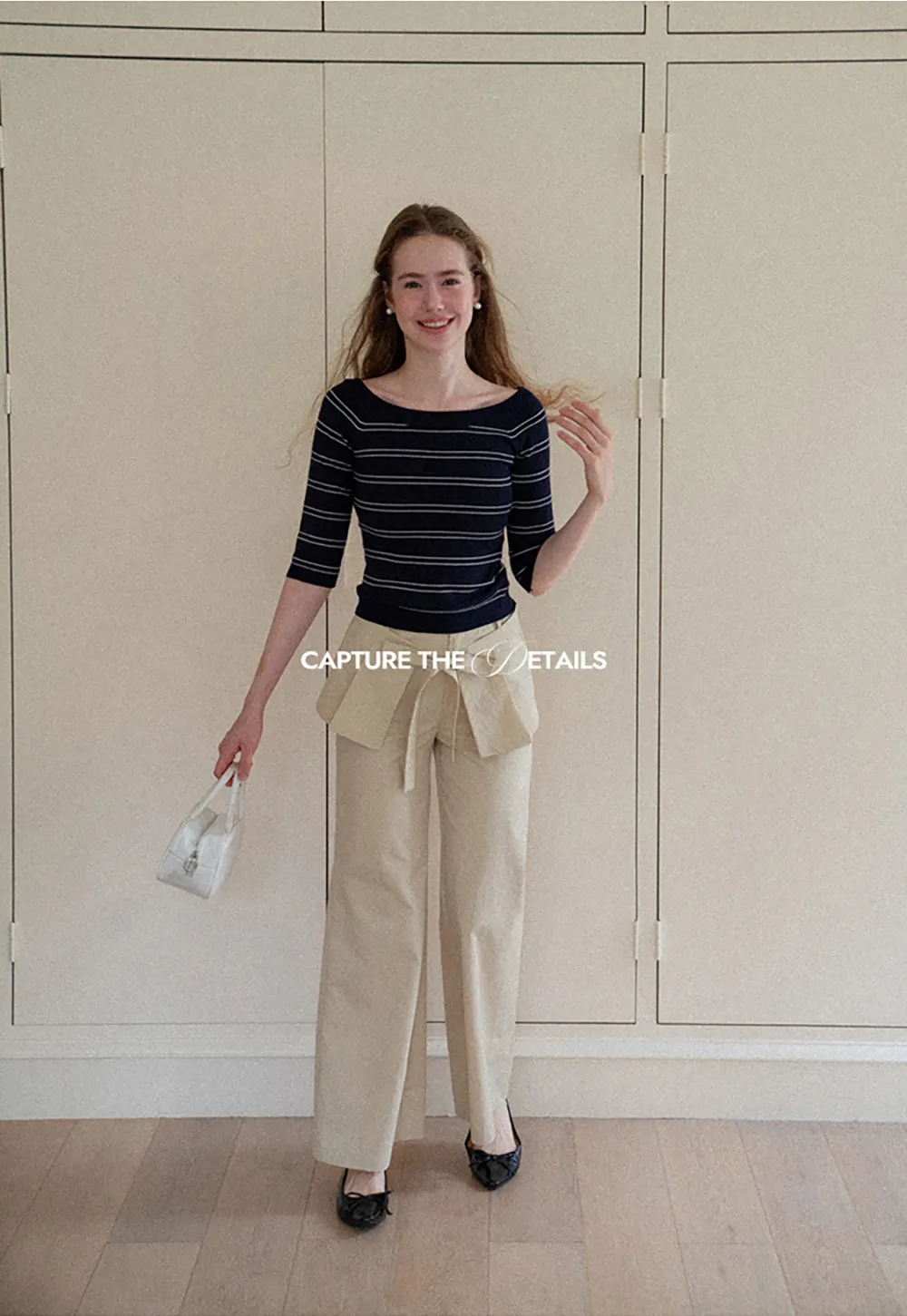 Off Shoulder Three Quarter Sleeve Knit Top