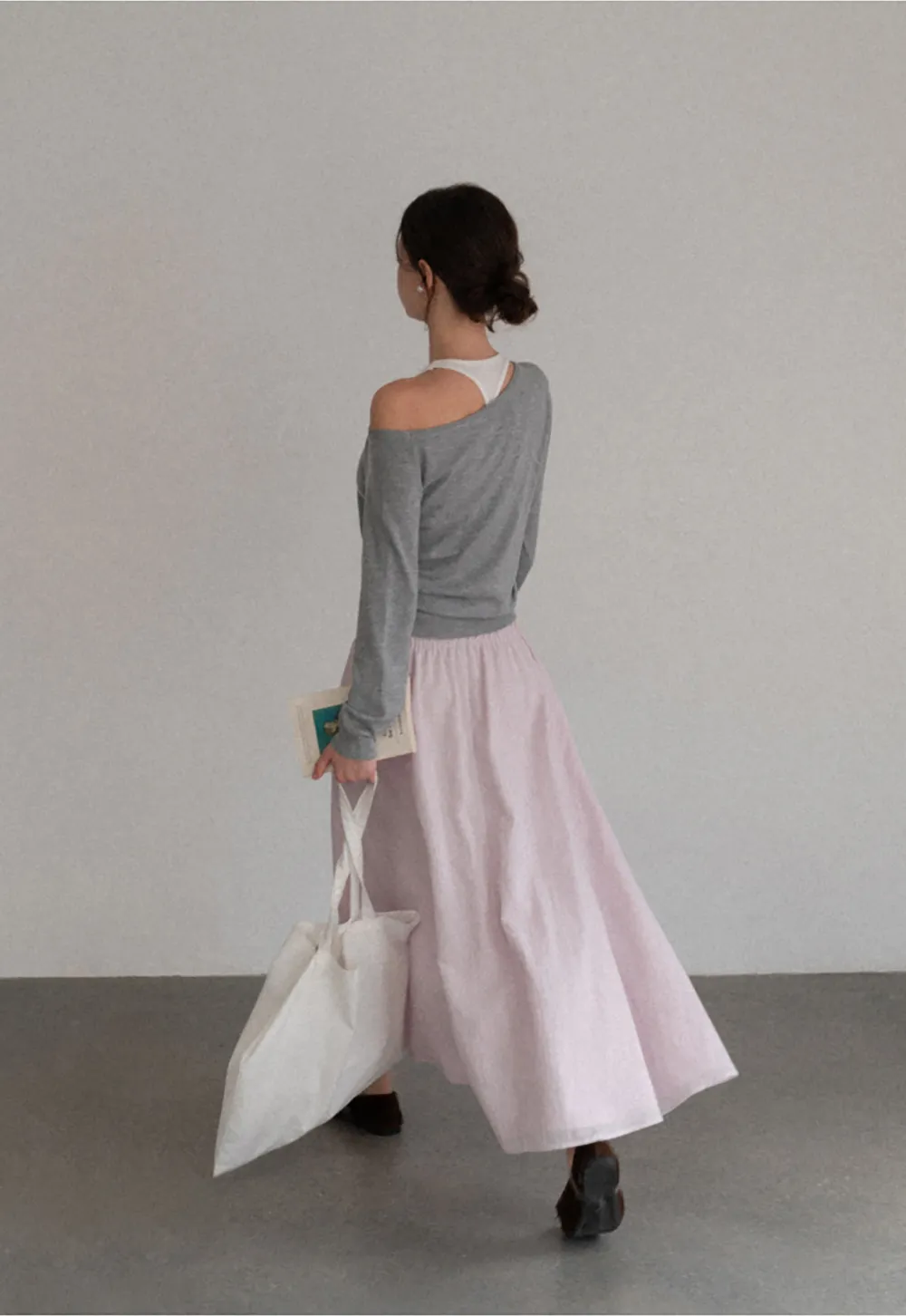 Off Shoulder Ribbed Knit Sweater