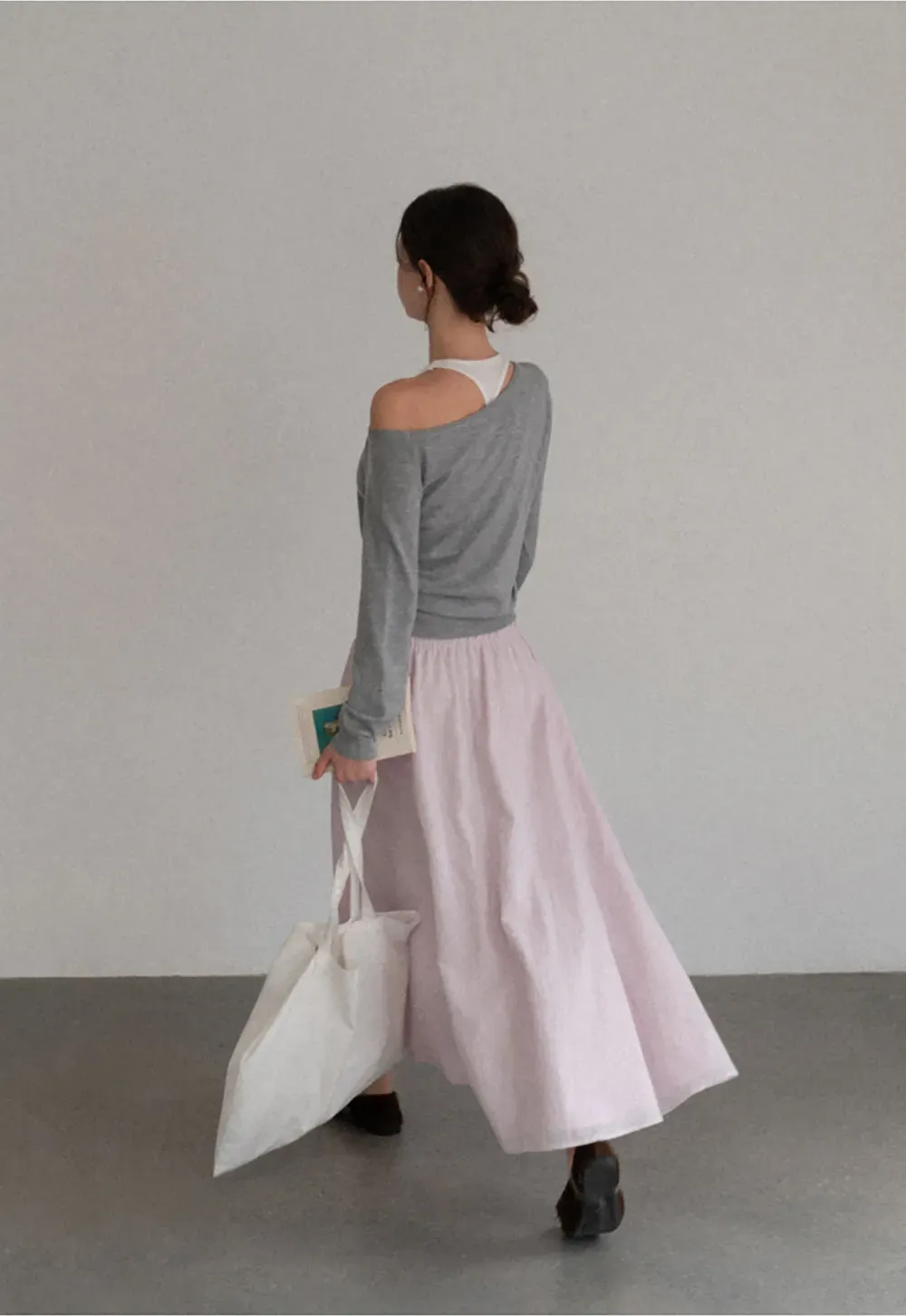 Off Shoulder Ribbed Knit Sweater