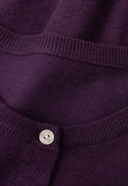 Cropped Cardigan with Collar Detail Woolen Knit Sweater