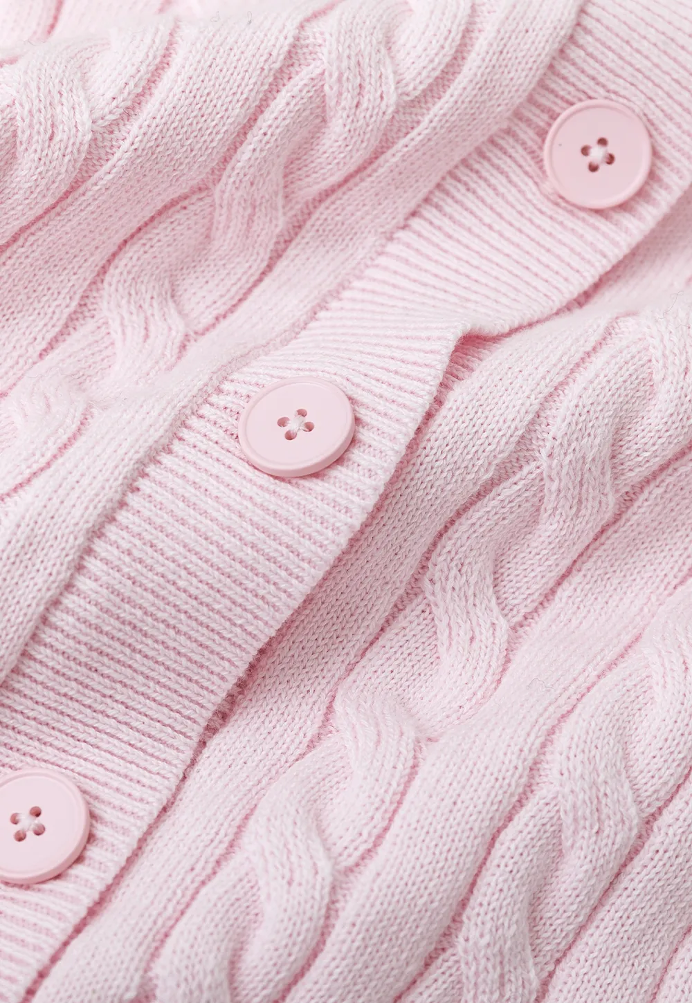 Cable Knit Cardigan Woolen Knit Sweater
