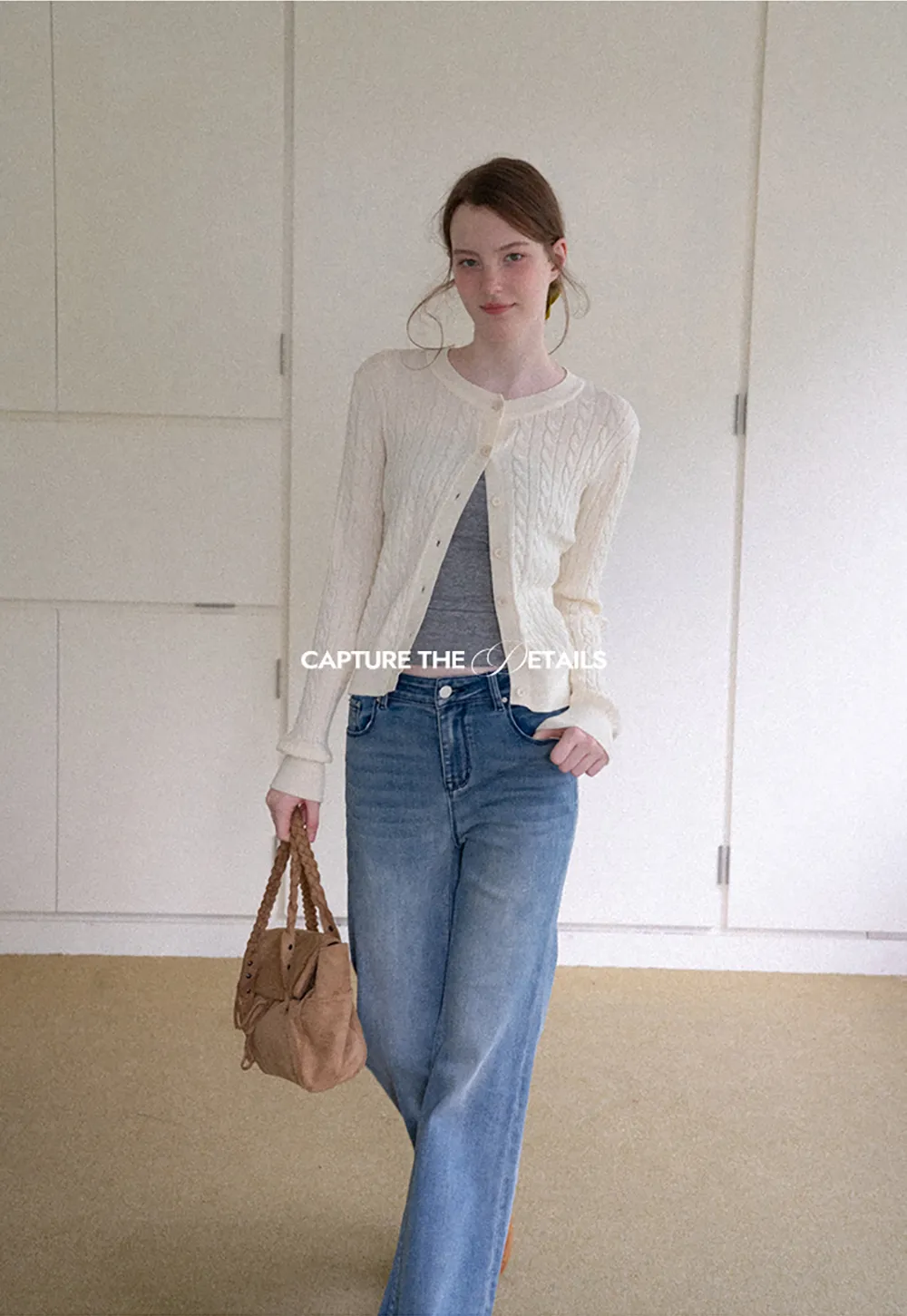 Cable Knit Cardigan Woolen Knit Sweater