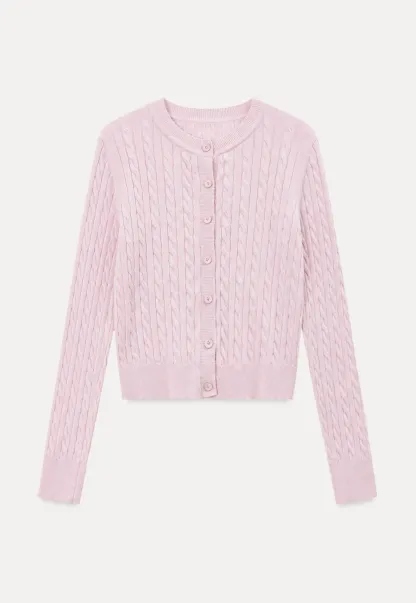 Cable Knit Cardigan Woolen Knit Sweater