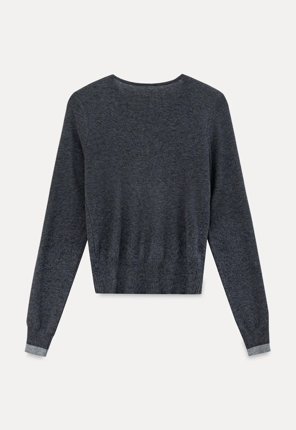 Cutout Shoulder Button Front Knit Sweater