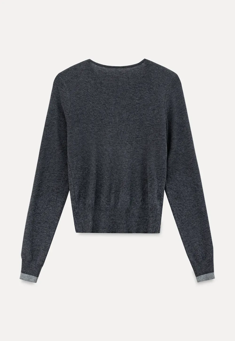Cutout Shoulder Button Front Knit Sweater