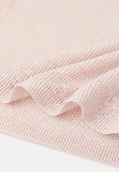 Sheer Ribbed Knit Long Sleeve Sweater