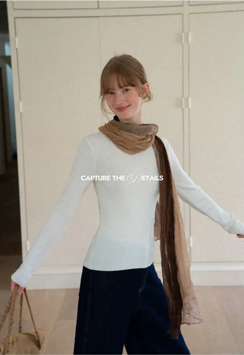 Square Neck Long Sleeve Wool Knit Sweater