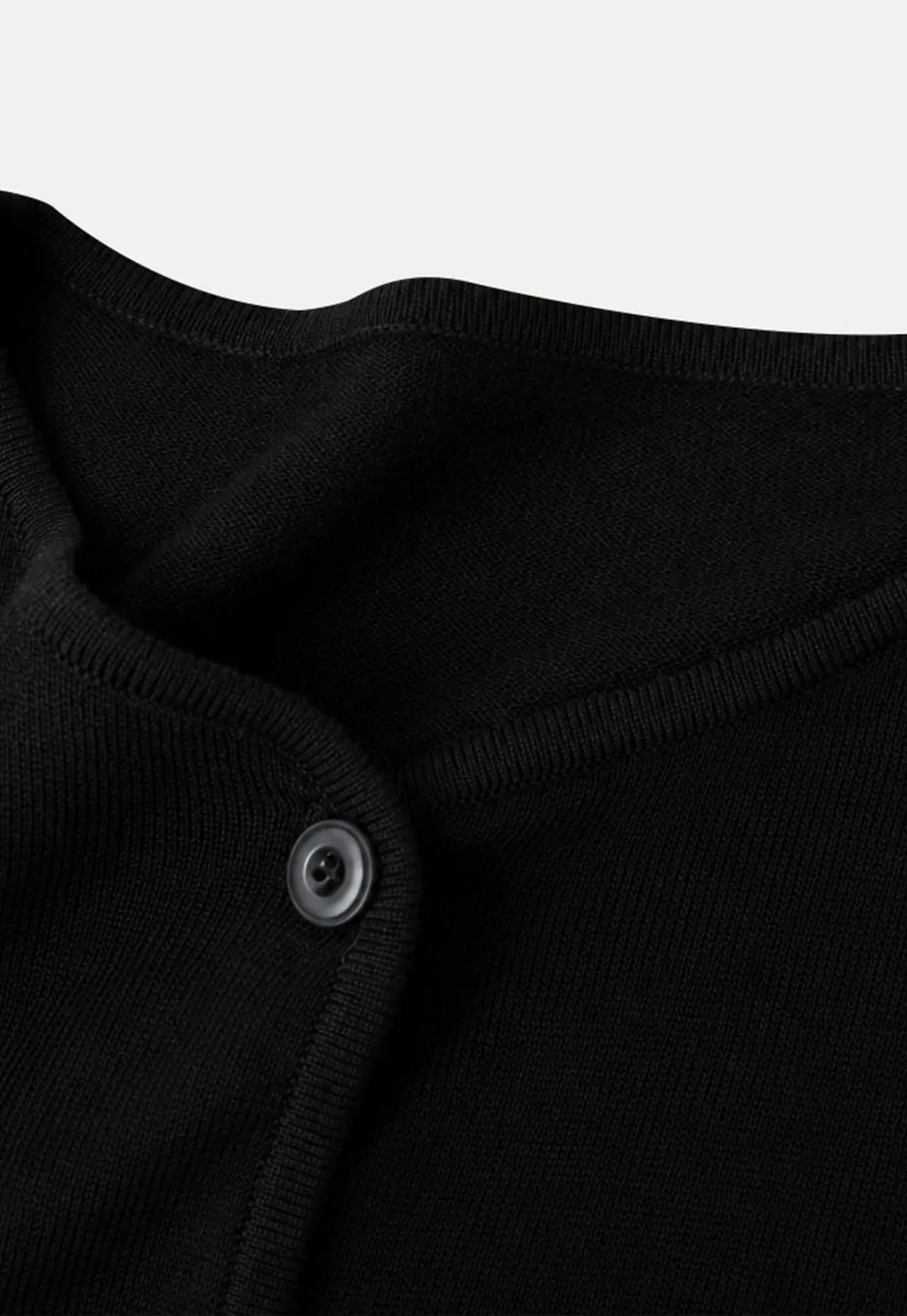 Choker Neck Asymmetrical Button Front Knit Sweater