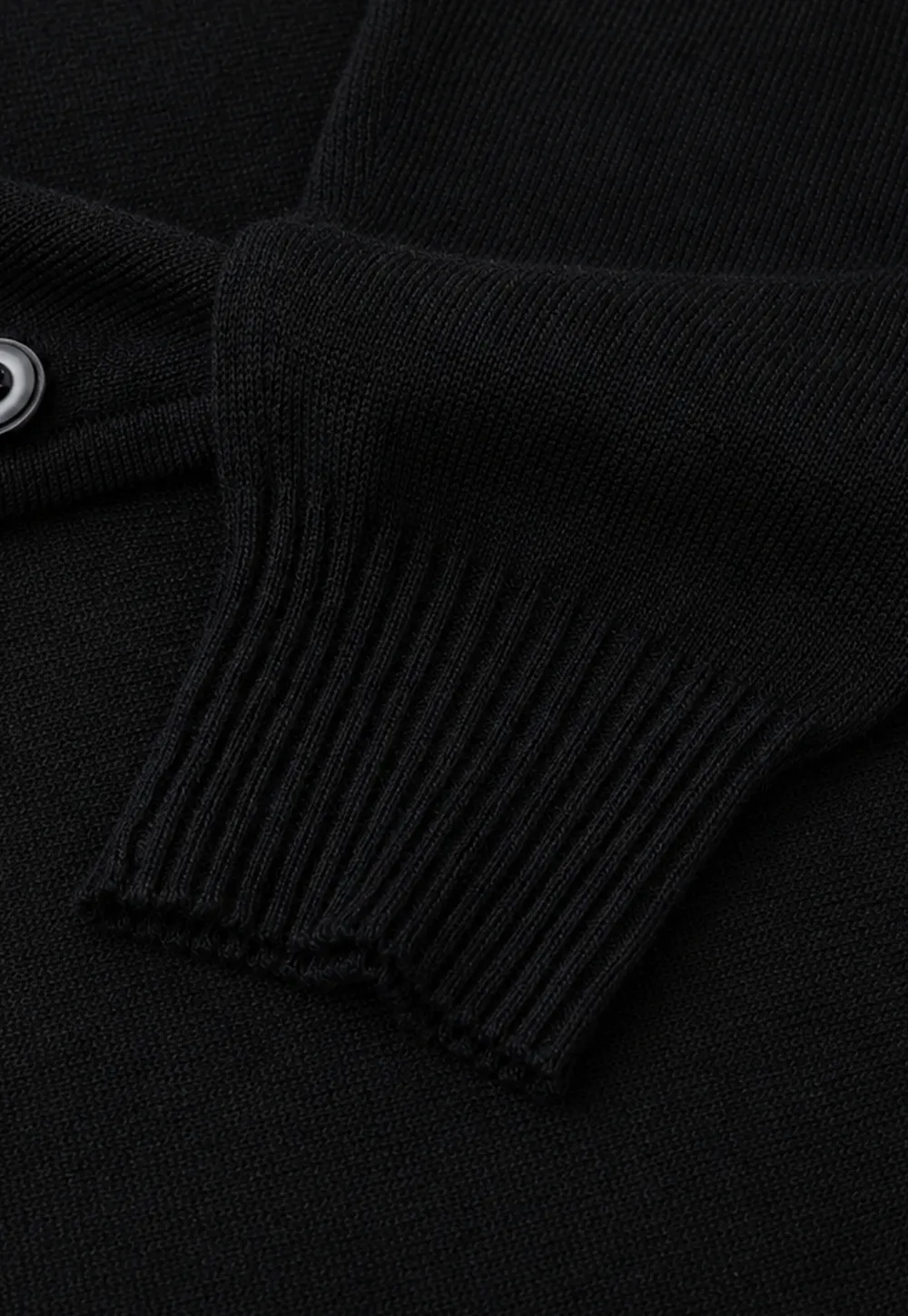 Choker Neck Asymmetrical Button Front Knit Sweater