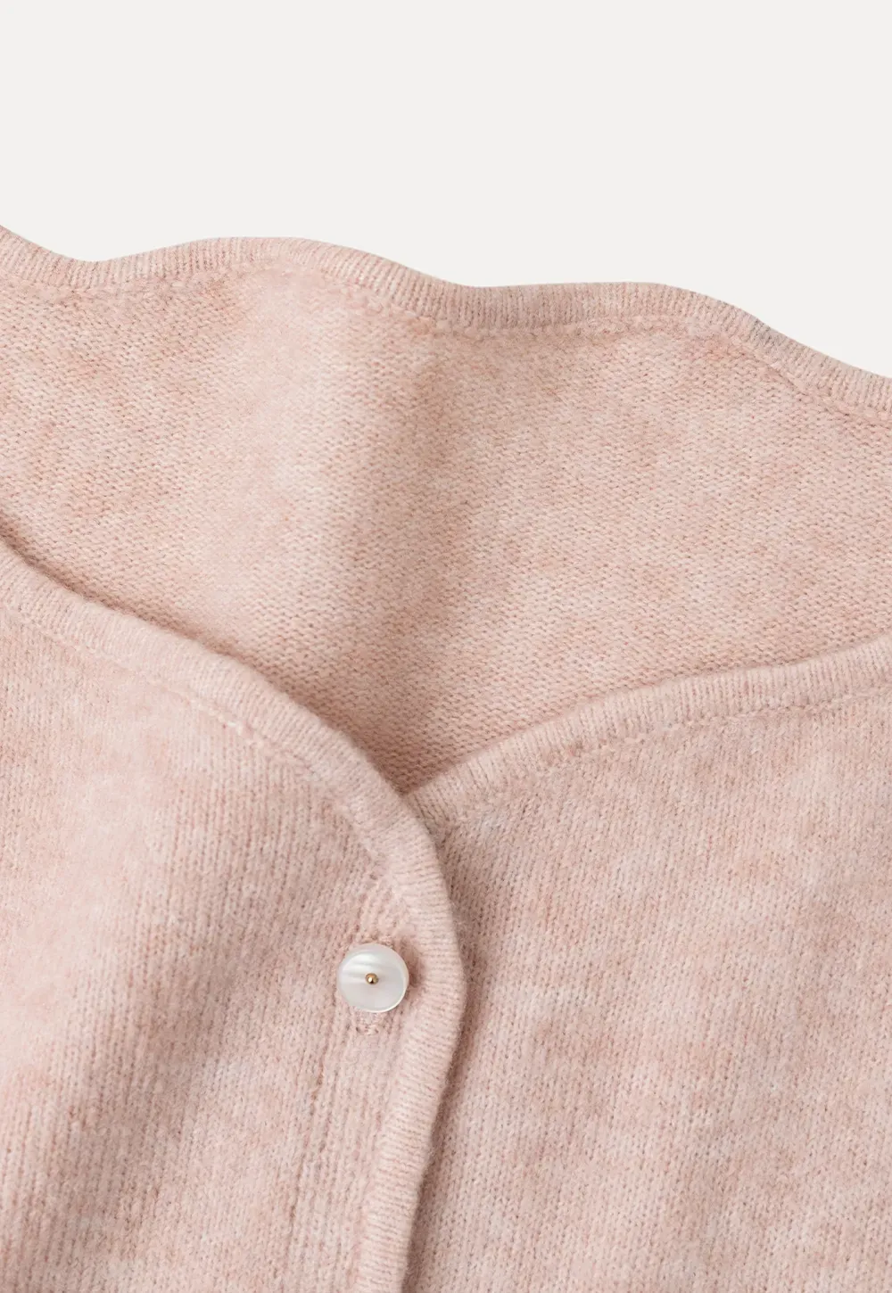 Lace Trim V Neck Button Front Knit Cardigan