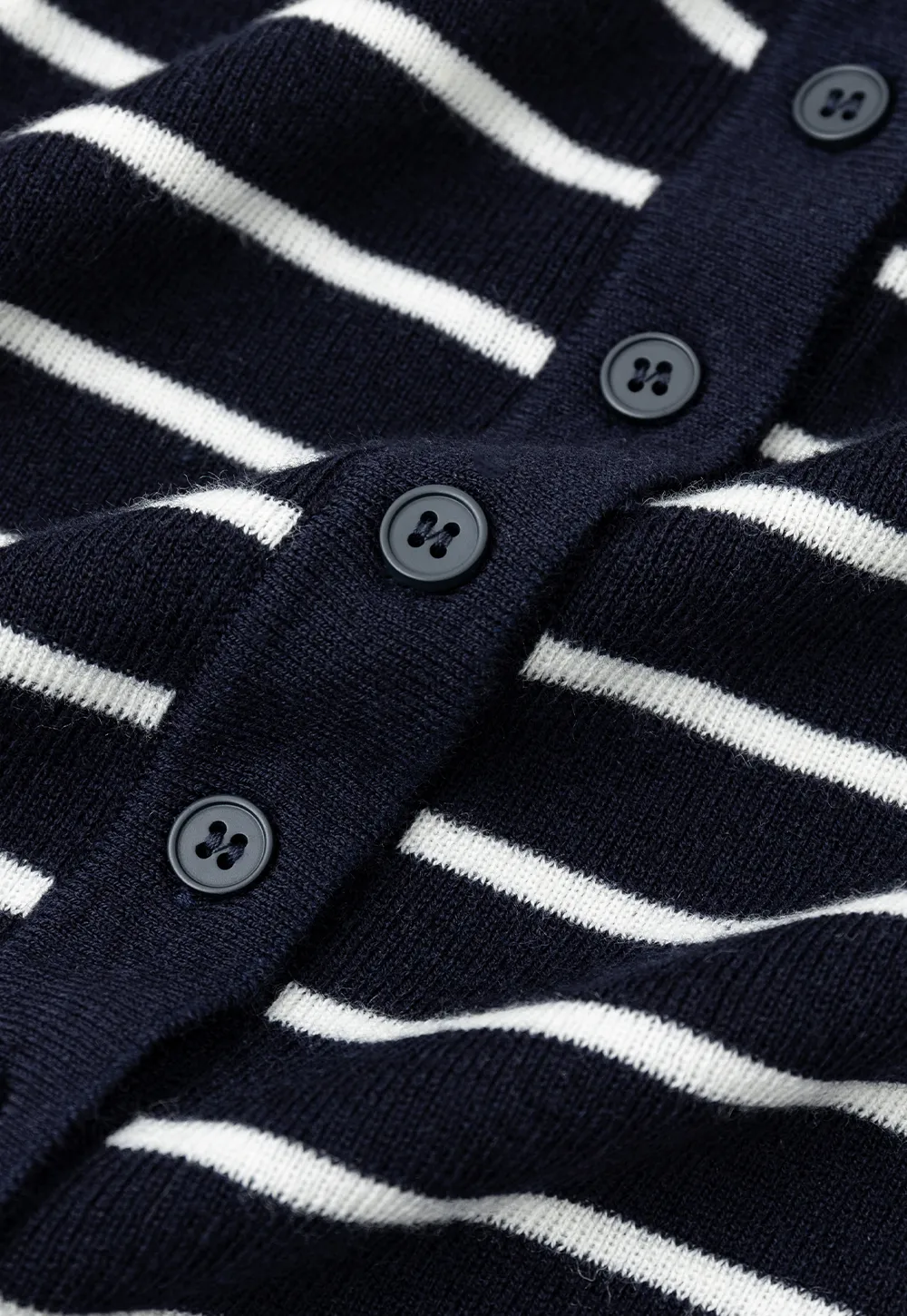 Striped Knit Sweater with Detachable Scarf Collar