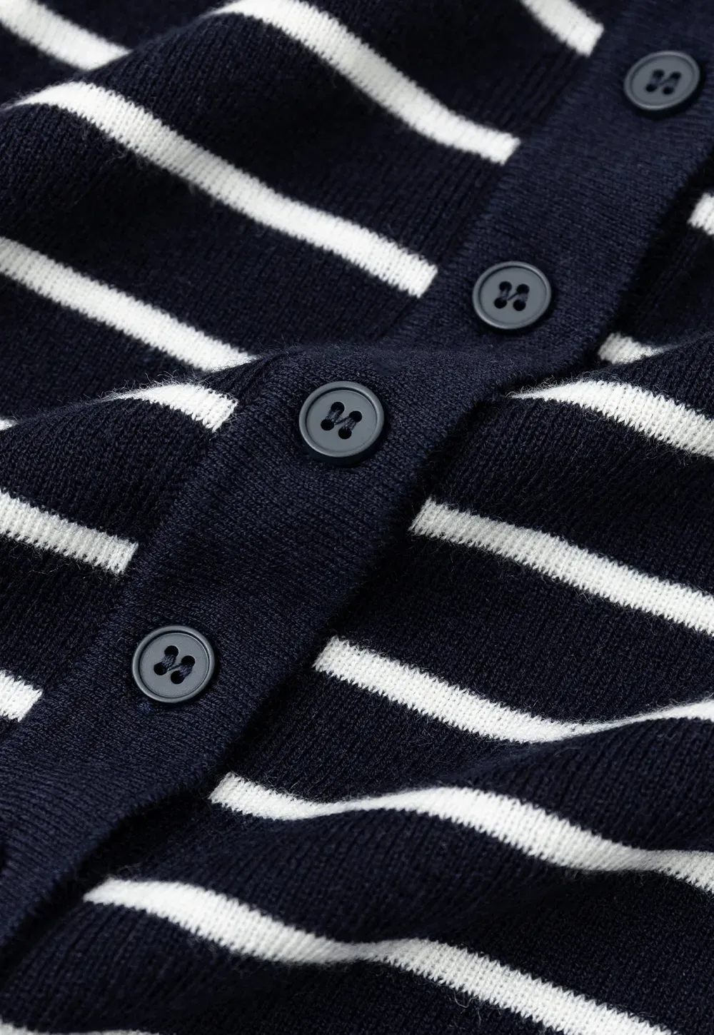 Striped Knit Sweater with Detachable Scarf Collar