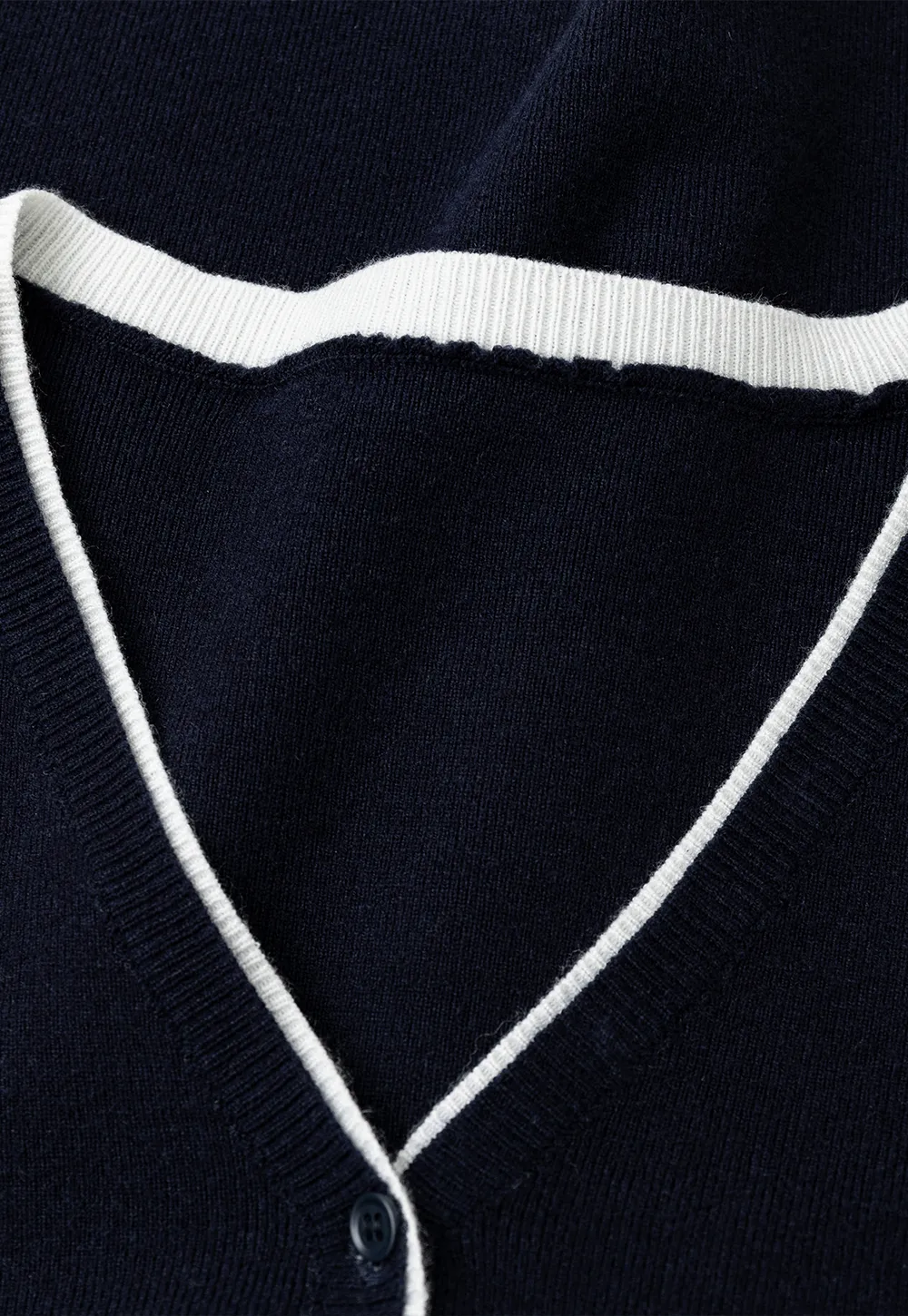 V Neck Henley Placket Long Sleeve Woolen Knit Sweater