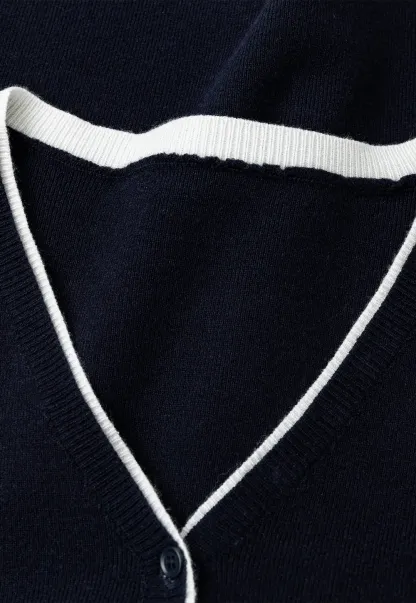 V Neck Henley Placket Long Sleeve Woolen Knit Sweater