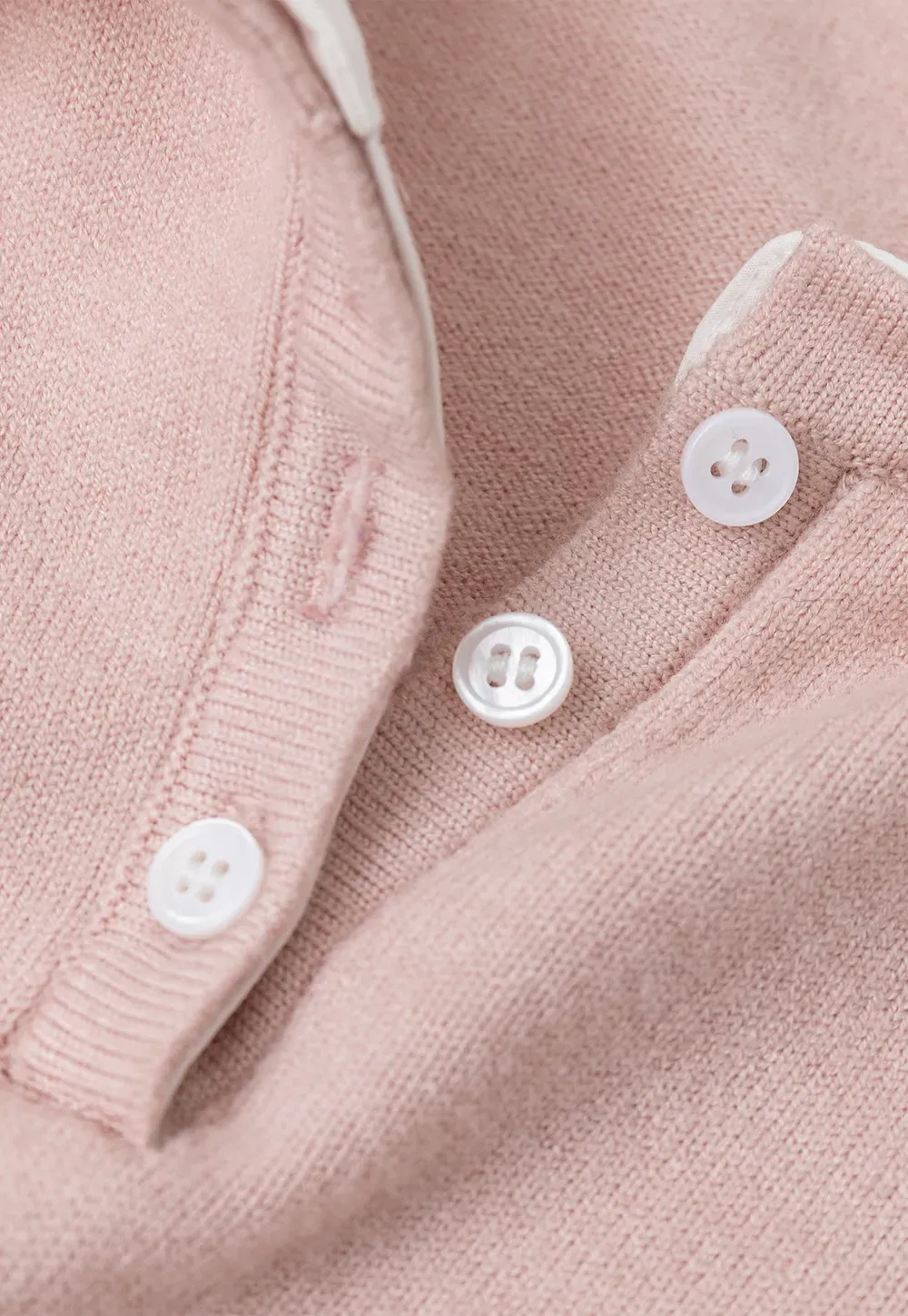 Contrast Collar Ribbed Knit Polo Sweater