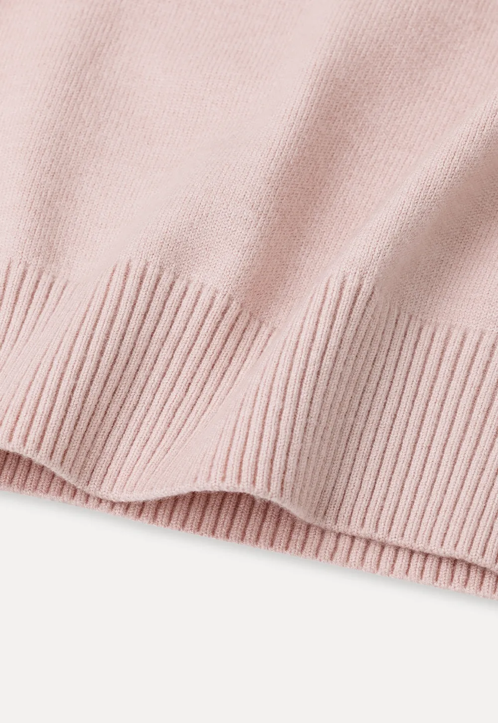 Contrast Collar Ribbed Knit Polo Sweater