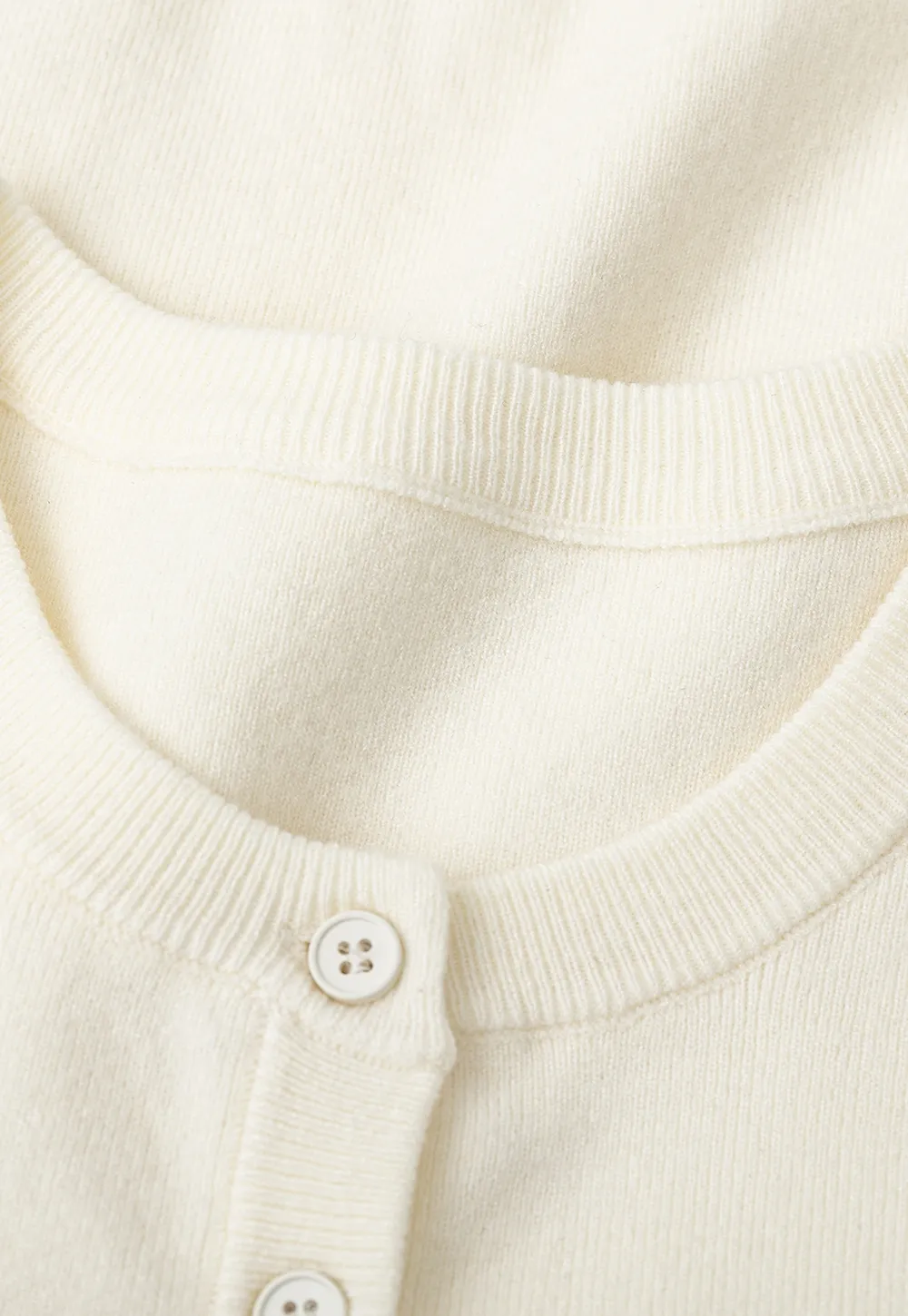 Sleeveless Henley Neck Wool Knit Top