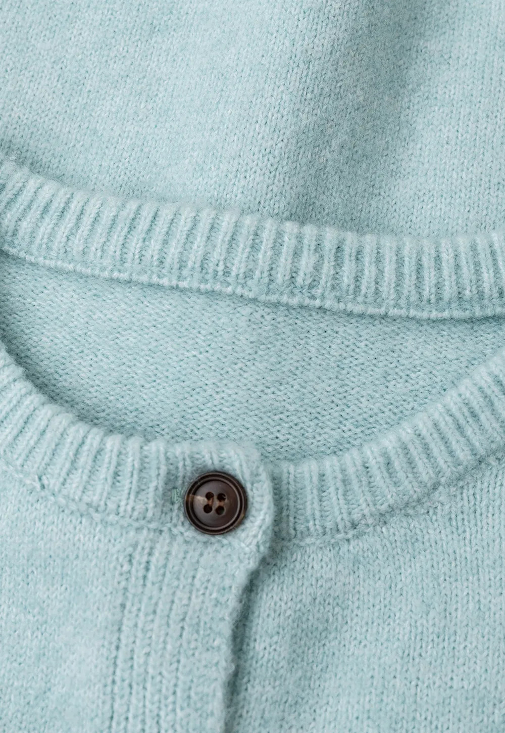 Peter Pan Collar Button Front Wool Knit Cardigan