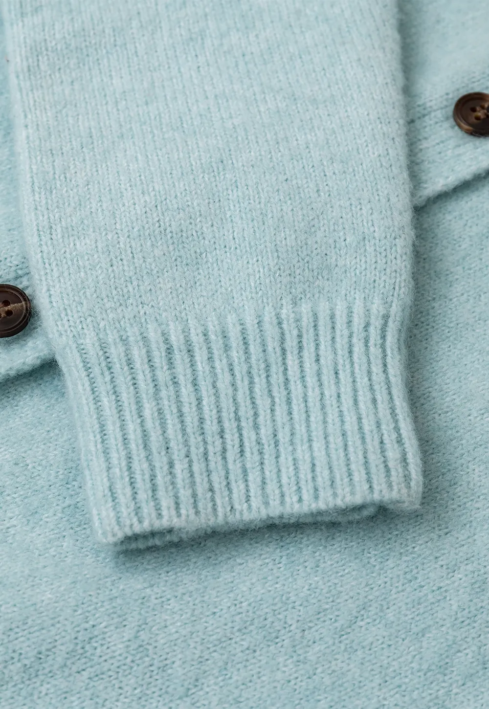 Peter Pan Collar Button Front Wool Knit Cardigan
