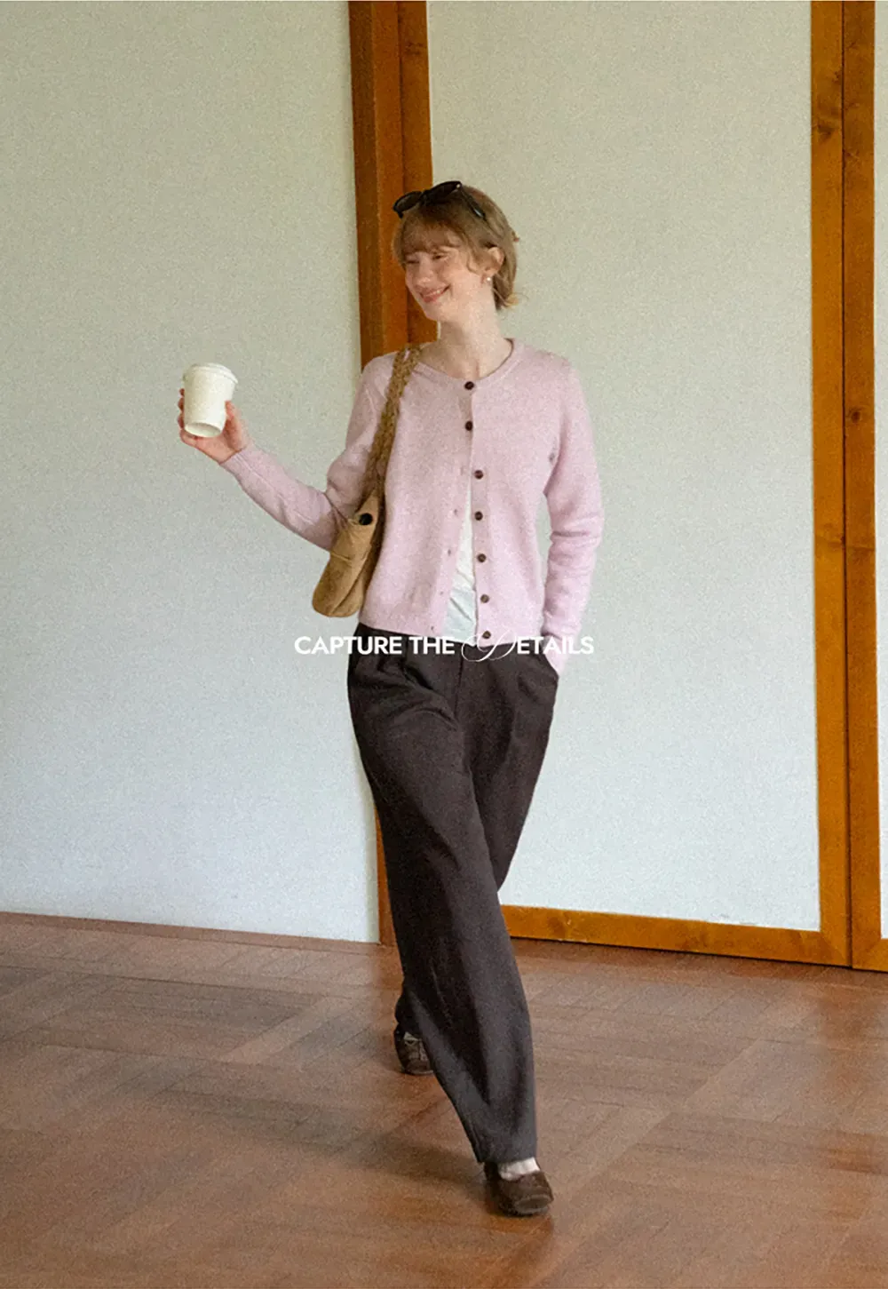 Peter Pan Collar Button Front Wool Knit Cardigan