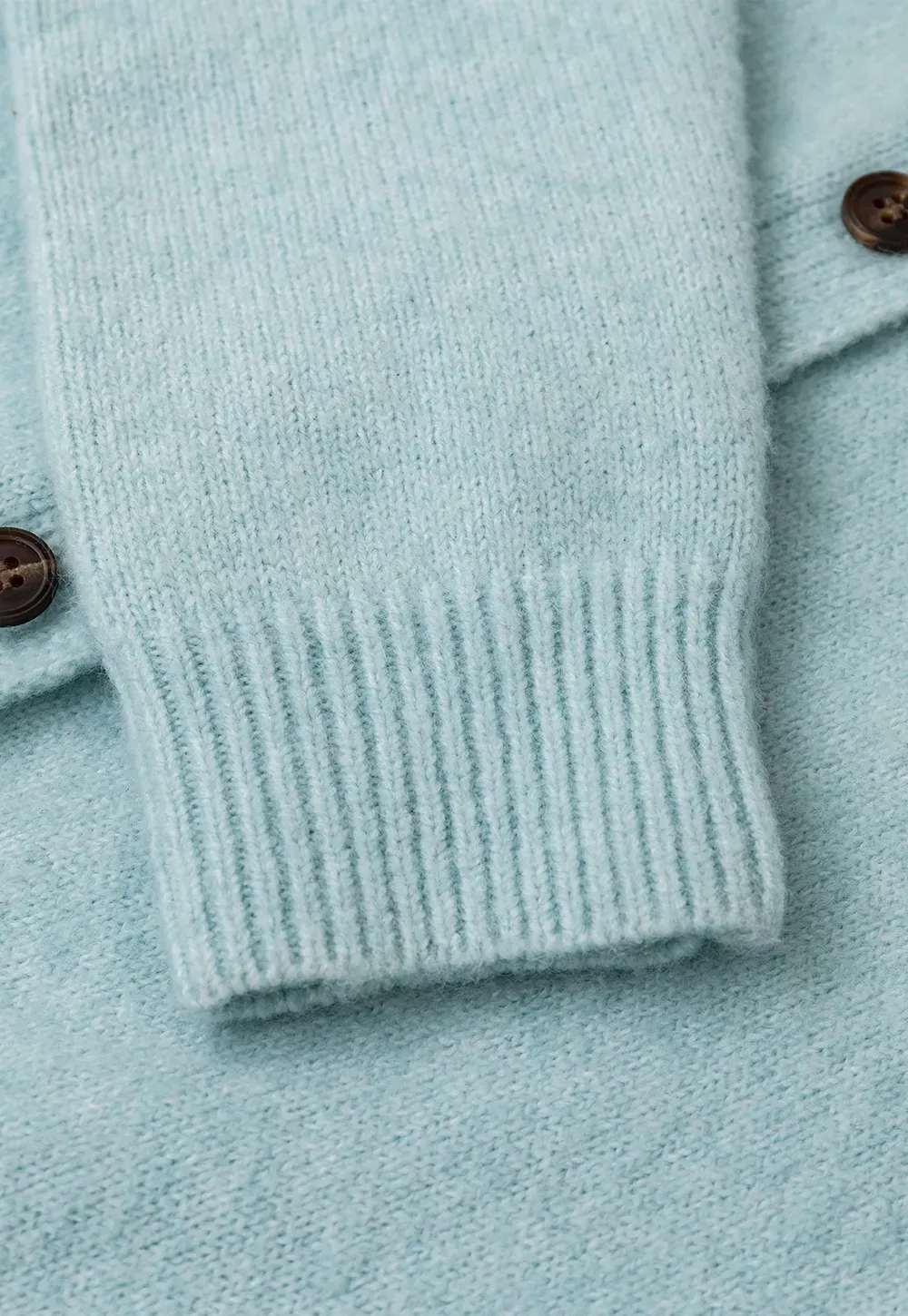 Peter Pan Collar Button Front Wool Knit Cardigan